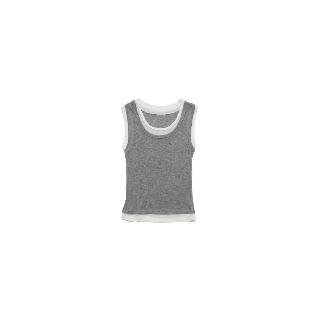 Outerwear or layering tank top, ultra-fine soft breathable wool top