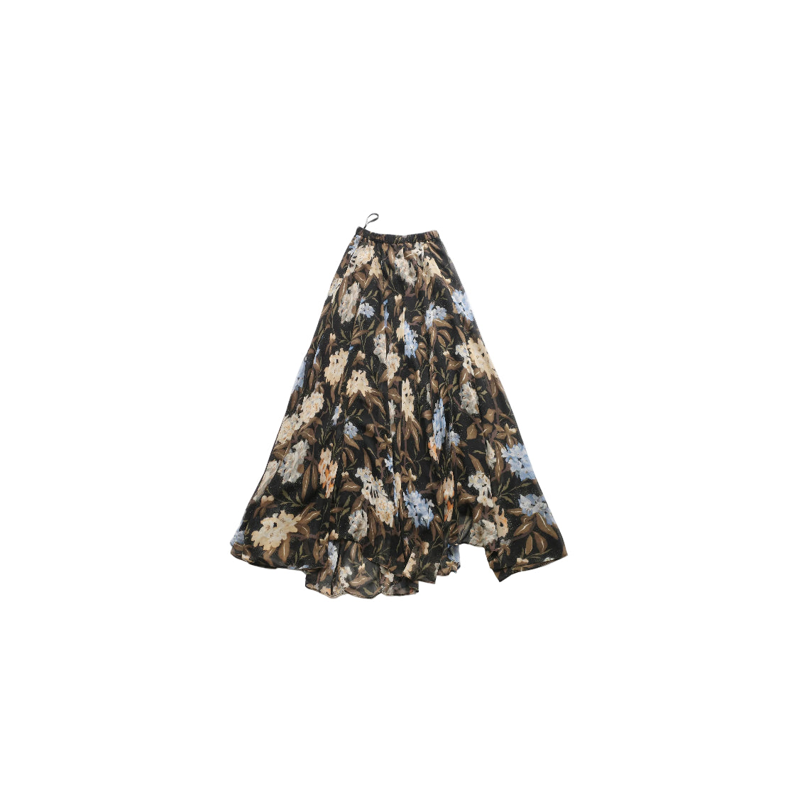 Large-hem skirt with premium splicing, hip-covering slimming A-line skirt