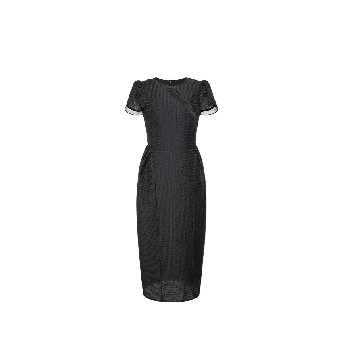 New Chinese-style short-sleeve dress with waist-cinching slimming niche elegance