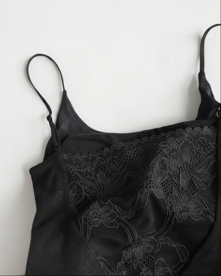 Beauty-Back Padded Camisole with Lace Trim