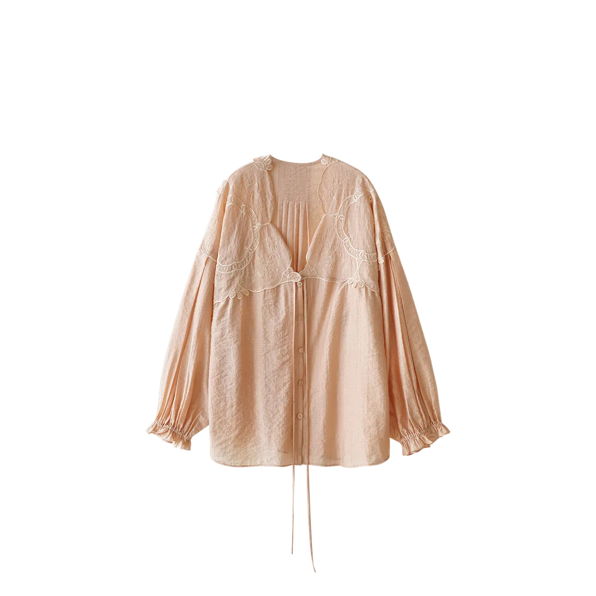Sun-protective jacket-style shirt, lightweight elegant designer top