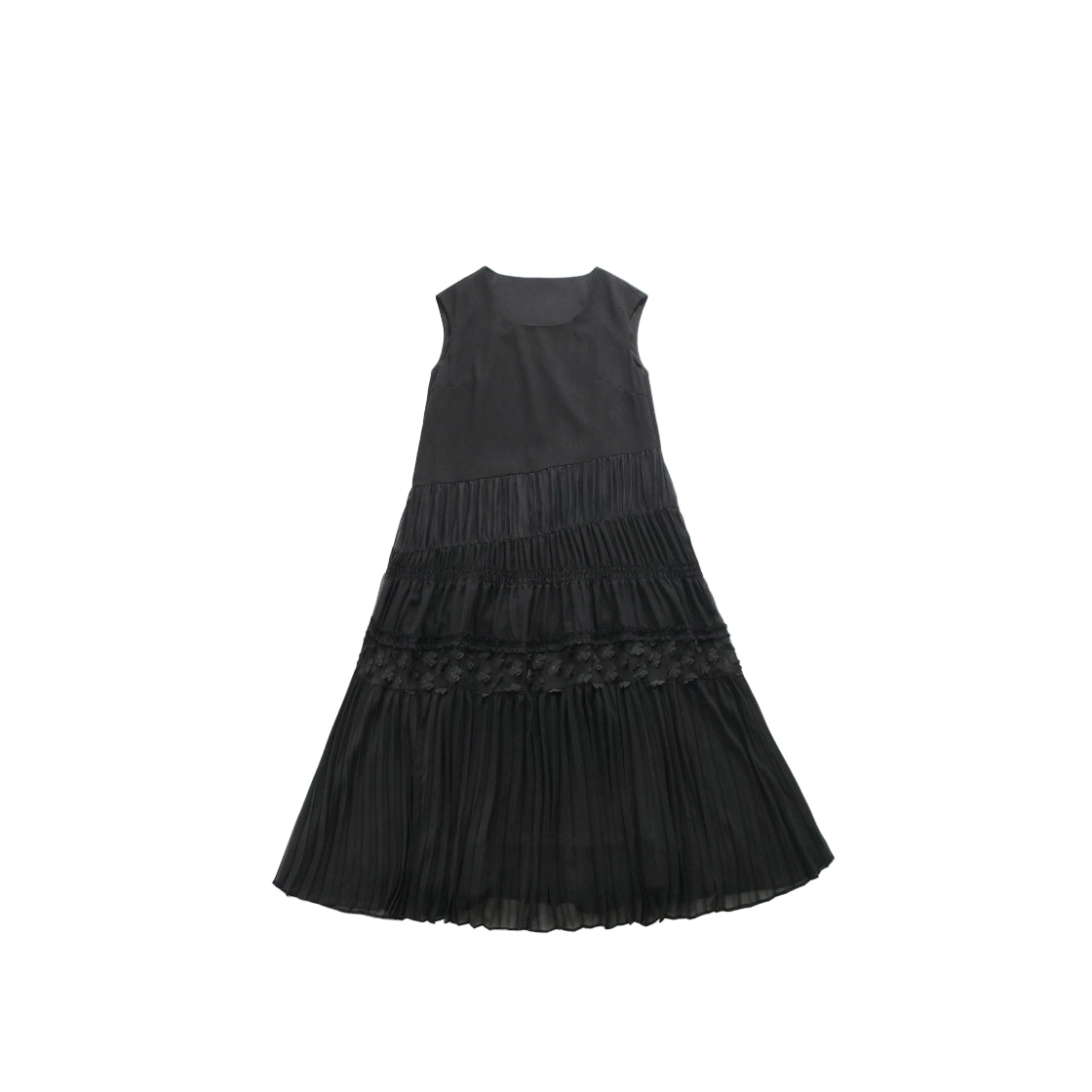 Original series black spliced designer niche dress and skirt
