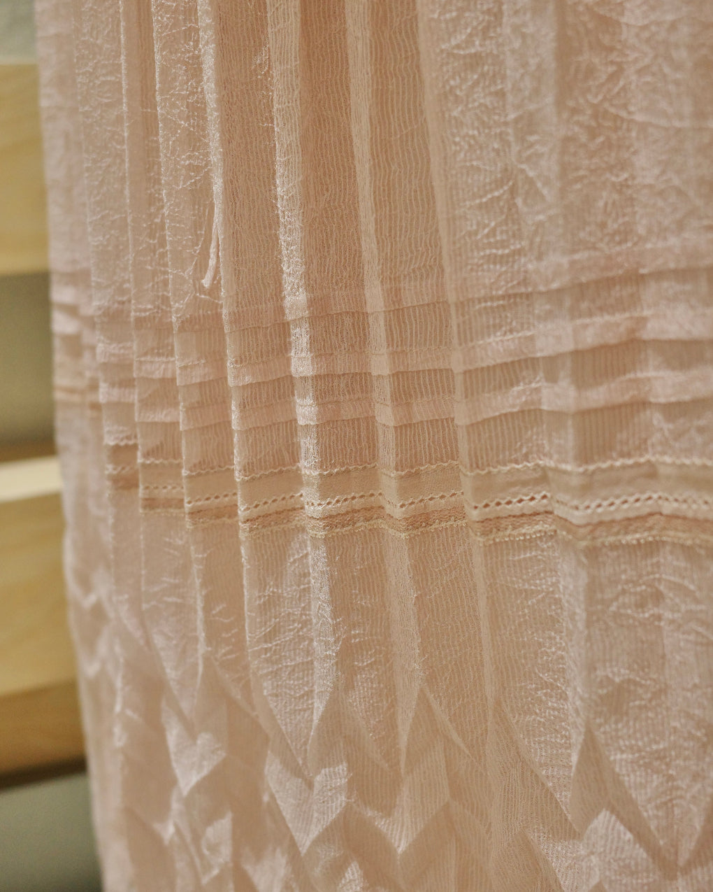 Spring-summer heavy-work pink elastic-waist skirt, flowing gentle elegant skirt