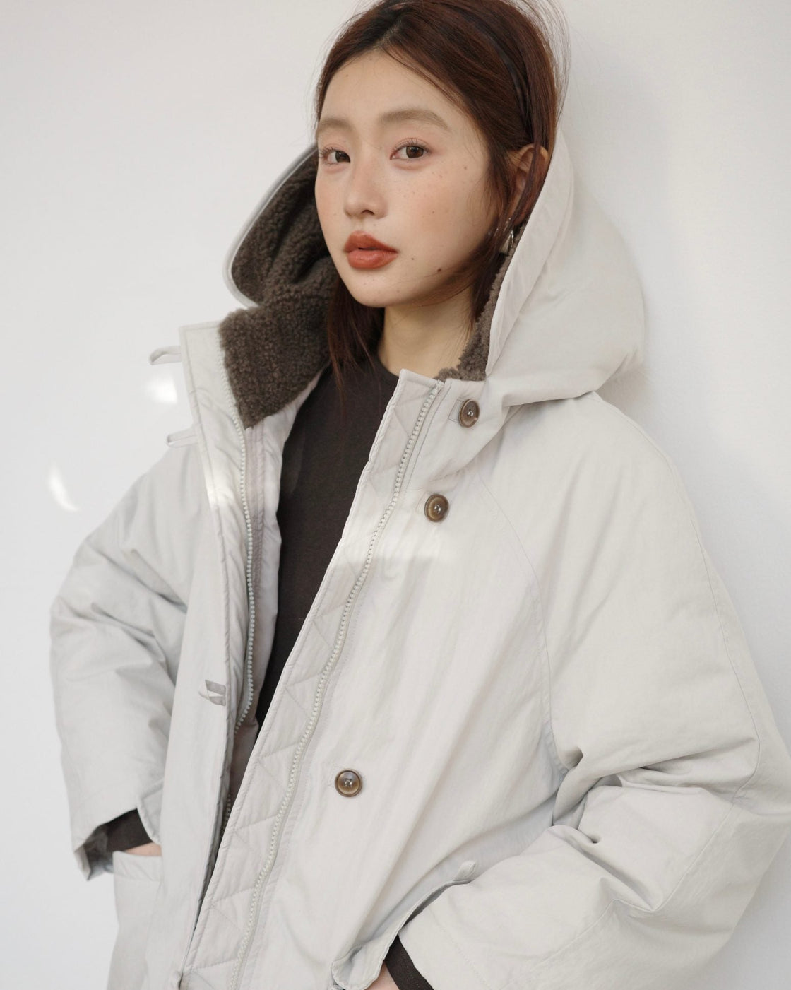テクスチャー・ダウンコート