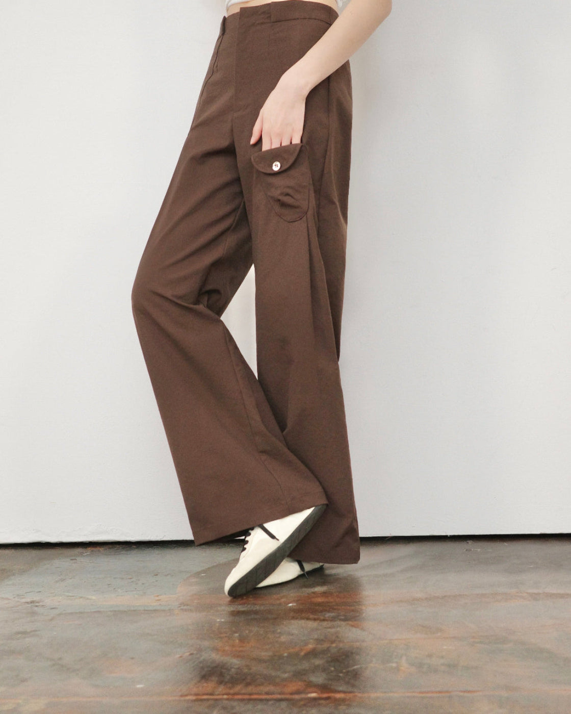 布朗Slim Straight-Leg Casual Pants