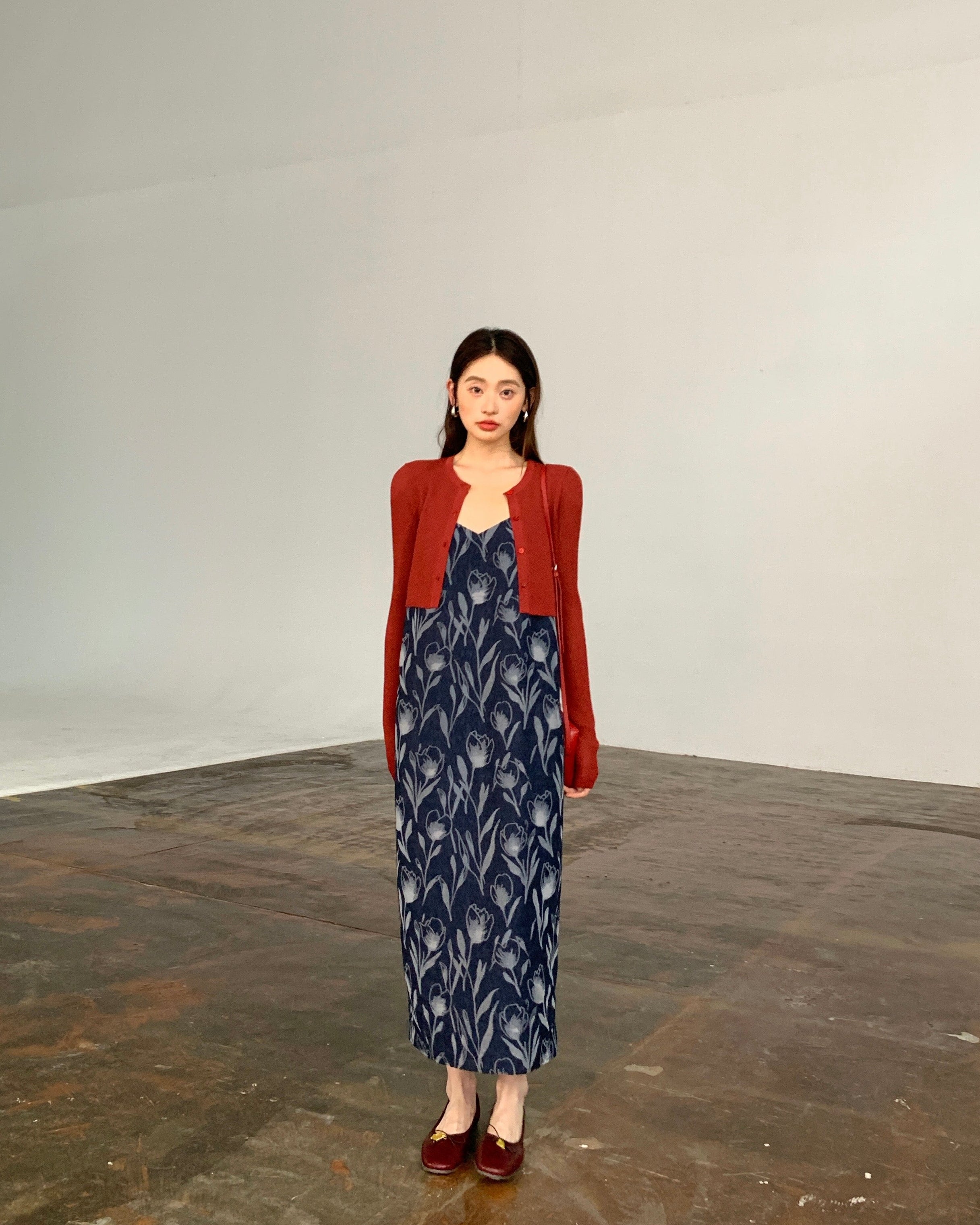 Waffle-Knit Cardigan & Camisole Set