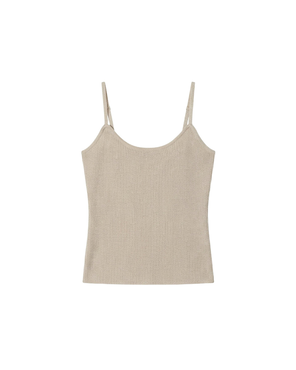 Waffle-Knit Cardigan & Camisole Set
