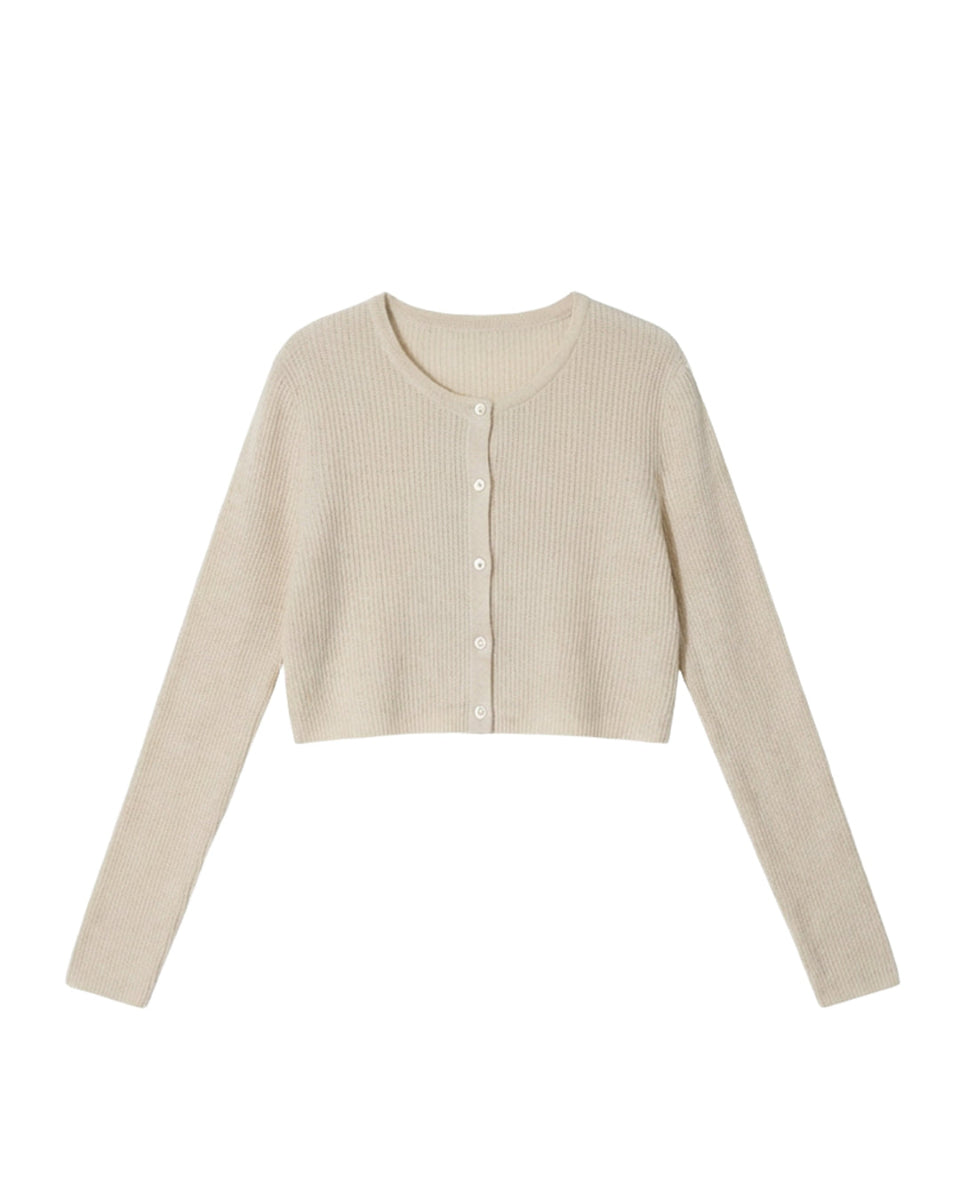 Waffle-Knit Cardigan & Camisole Set