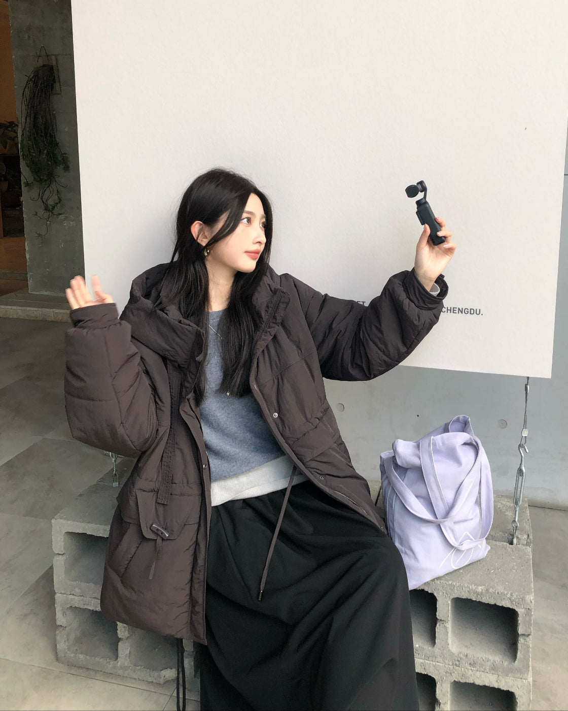 モダン・トグル & テックナイロン・ショートコート