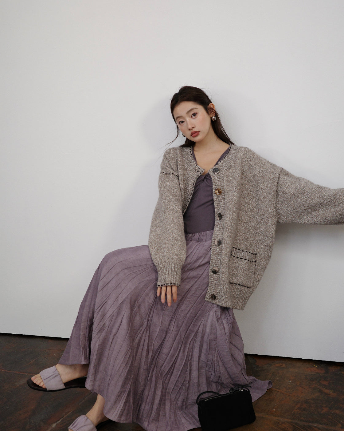 Design-inspired three-dimensional knot high-end dress