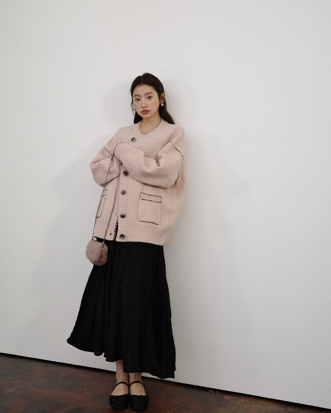 Design-inspired three-dimensional knot high-end dress