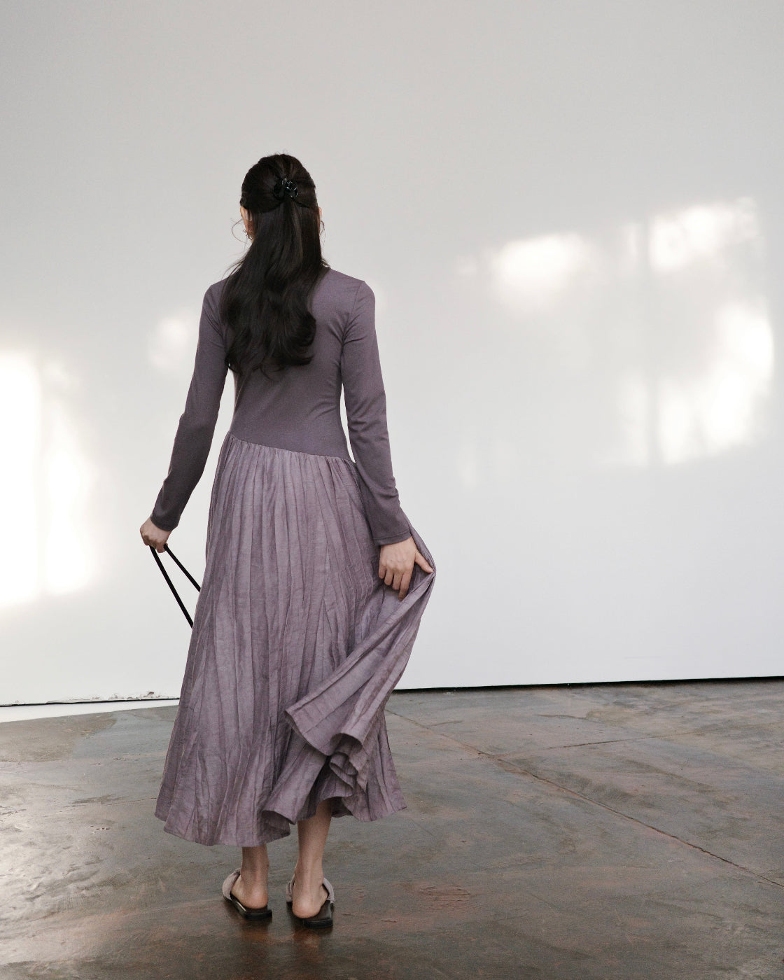 Design-inspired three-dimensional knot high-end dress