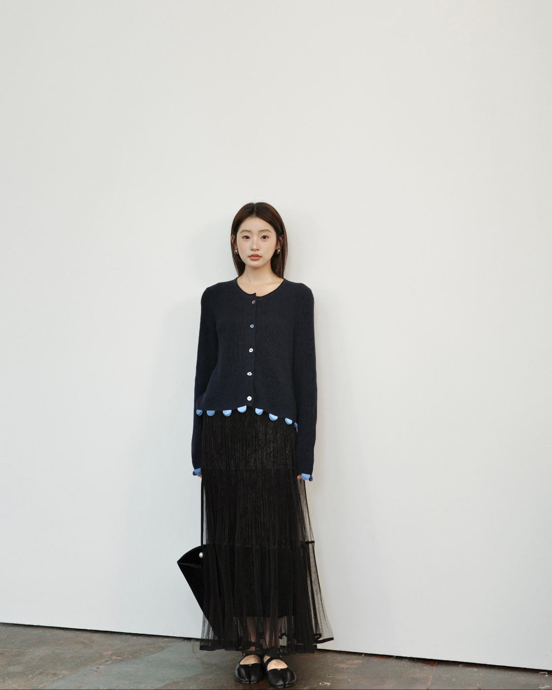 3Dペタル・レイヤード & 構築的ケーブルニット