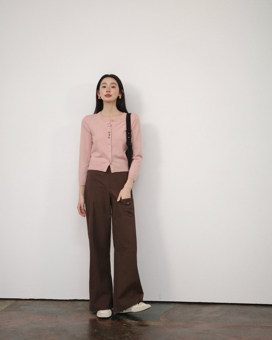 布朗Slim Straight-Leg Casual Pants