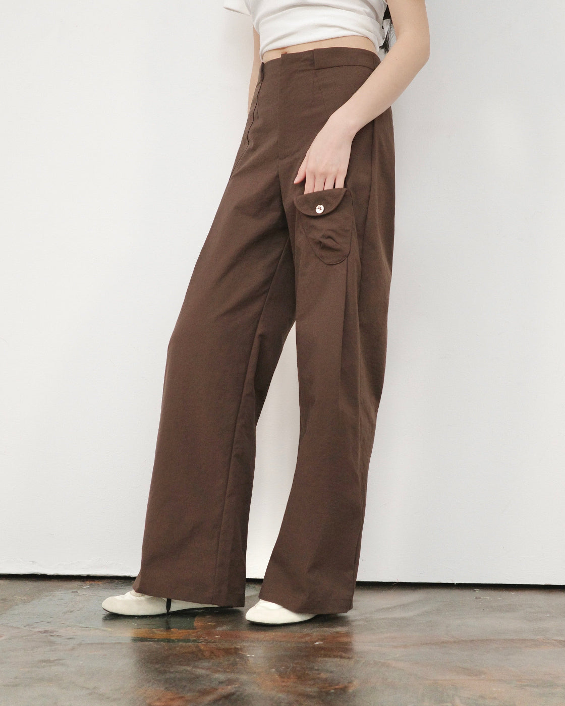 布朗Slim Straight-Leg Casual Pants