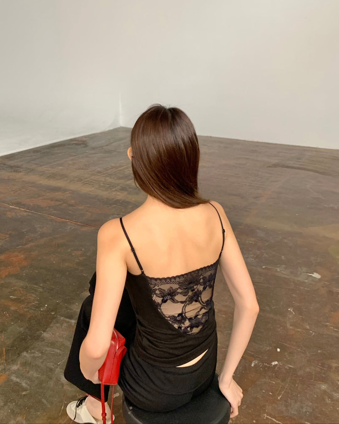Beauty-Back Padded Camisole with Lace Trim