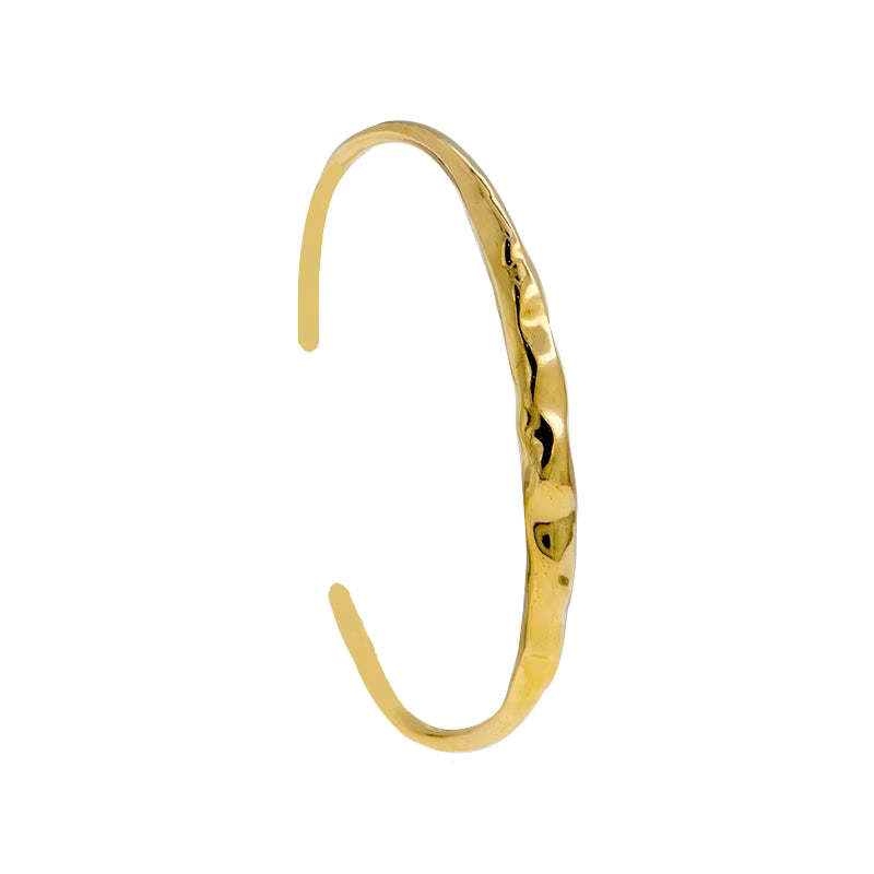 Open bracelet for women, cool style, vintage European and American style, simple and personalized, trendy fashion, elegant temperament, forest-inspired, gold-plated bracelet