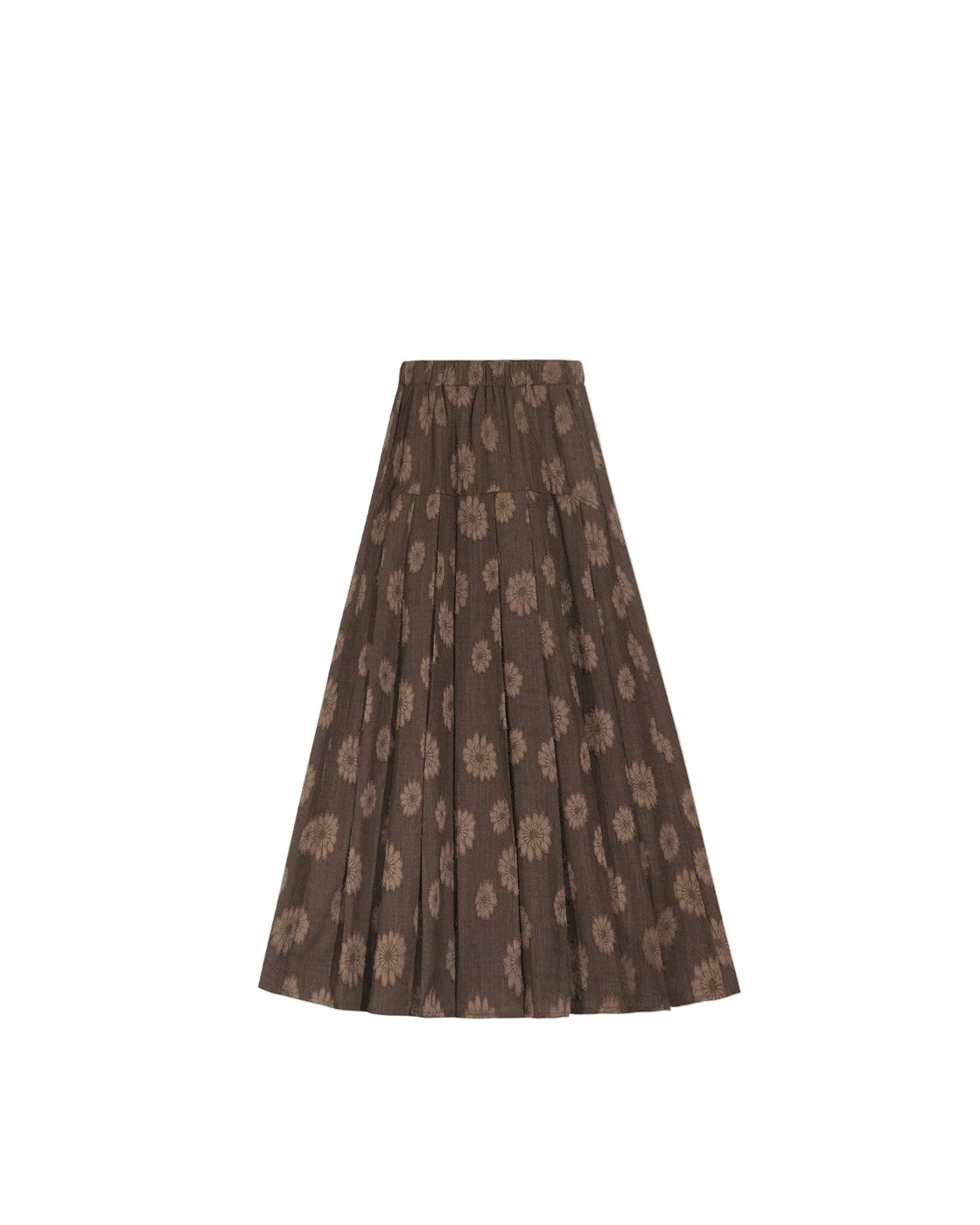 Vintage Color-Block A Line Skirt  Flattering Loose Fit