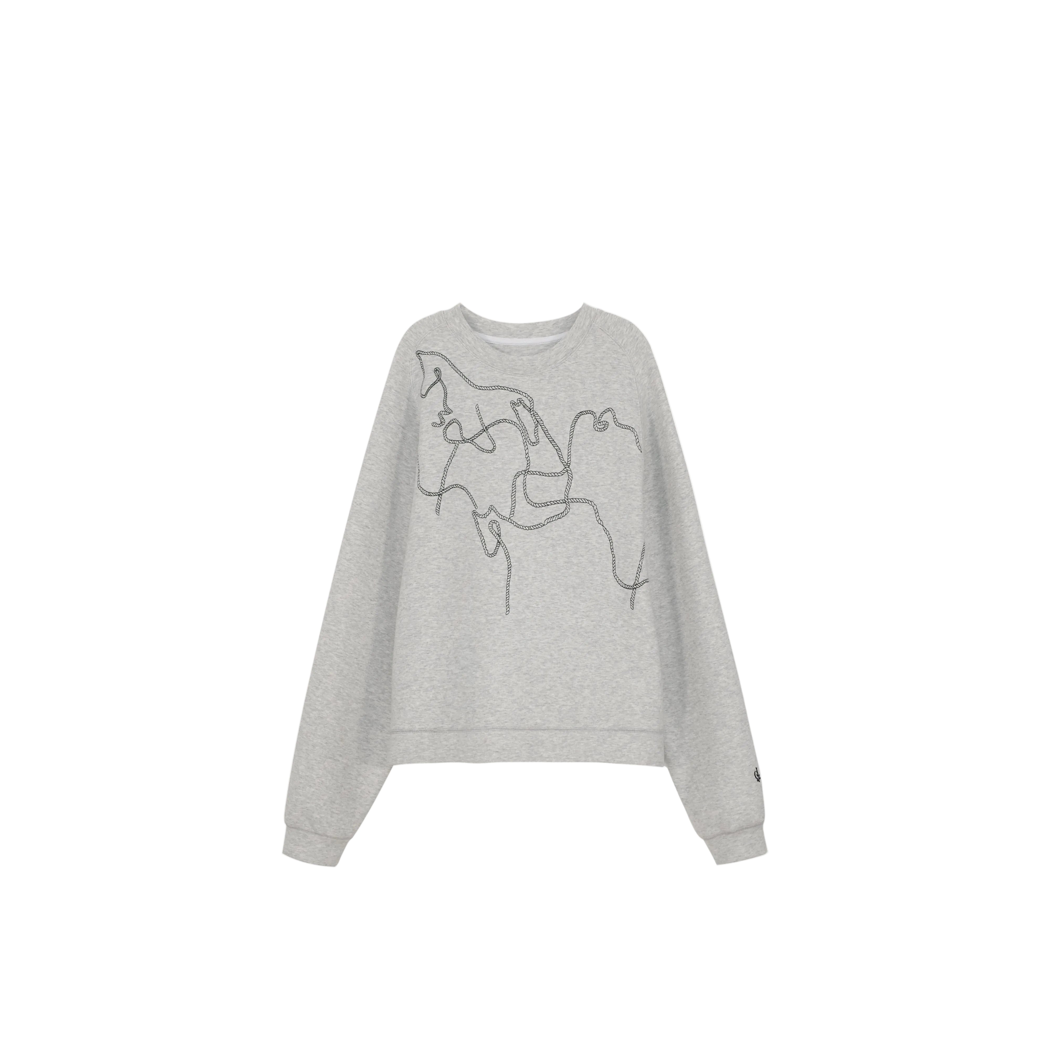 3D Sライン & チェーンステッチ・アートスウェット