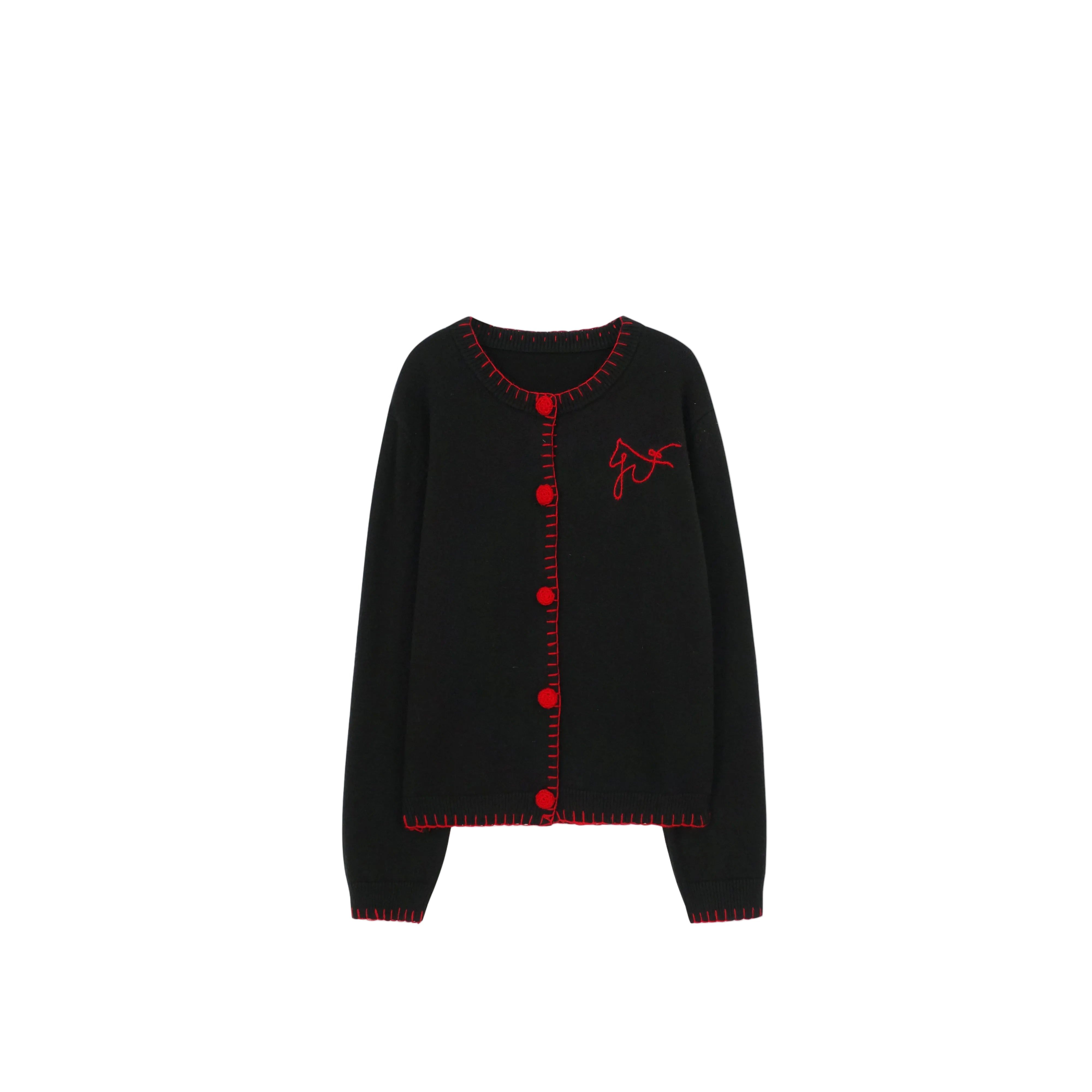 ストラクチャル・ニット & ハンド・クロシェ・カーディガン